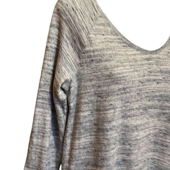 Pure Jill womens tunic Size XS blue white mix‎ tunic pockets V-neck 100% cotton - Picture 3 of 8